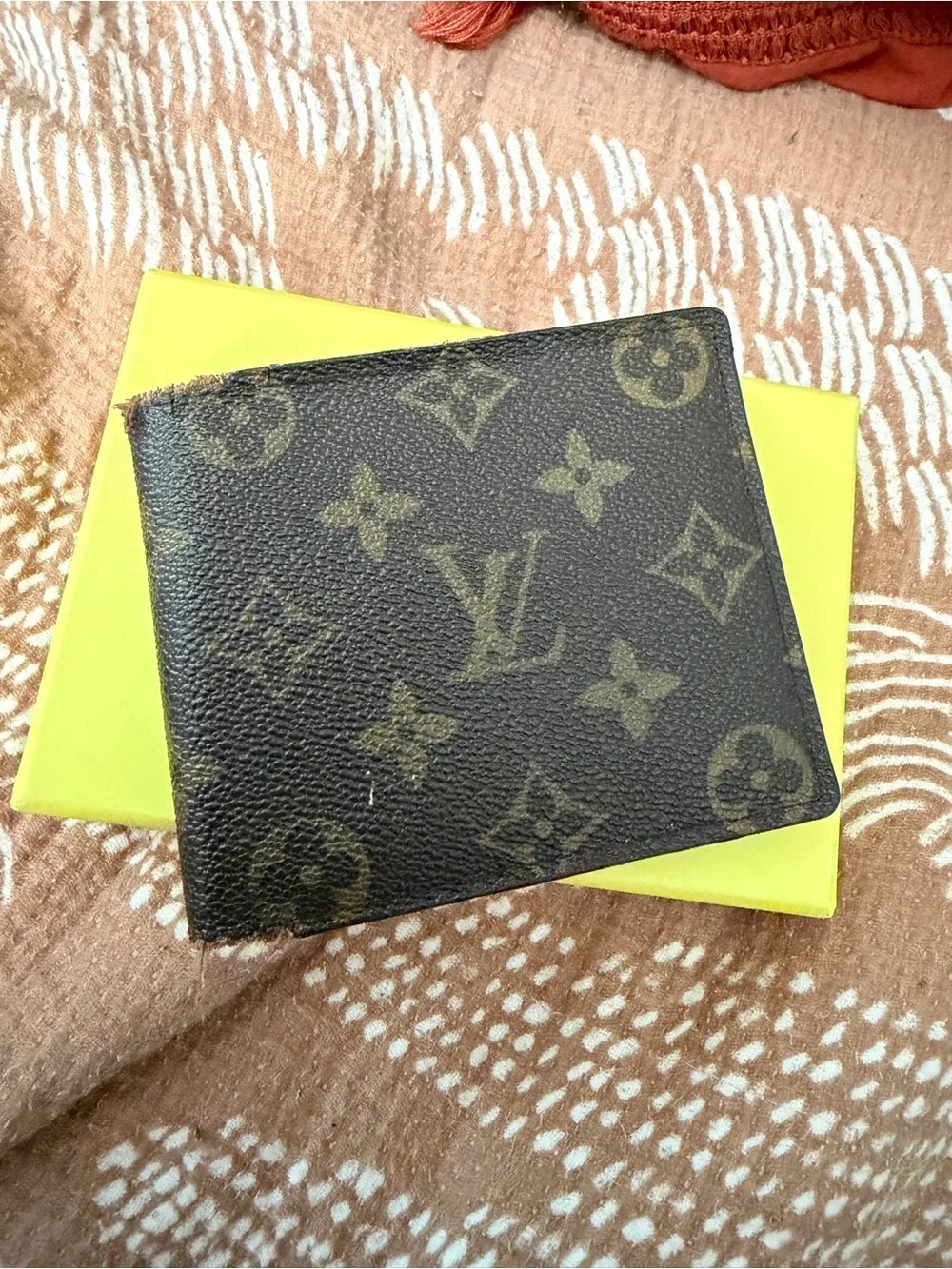 Louis Vuitton Brown and Tan Monogram Canvas Men's Wallet